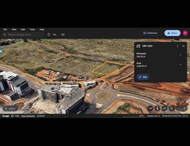 4,987M² VACANT LAND FOR SALE IN UMHLANGA RIDGE